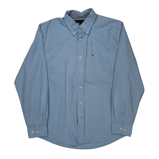 Tommy Hilfiger Shirt - Large Blue Cotton