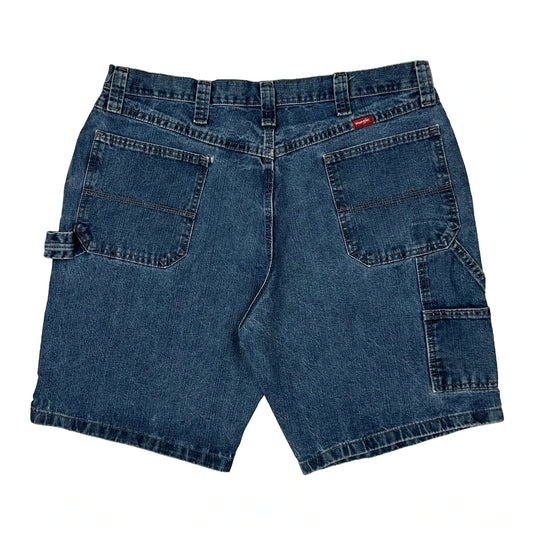 Vintage Wrangler Carpenter Shorts - 36W 10L Blue Cotton