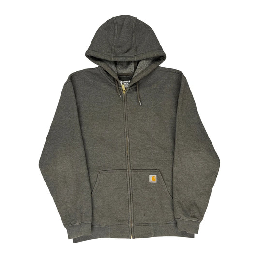Carhartt Hoodie - Large Grey Cotton Blend