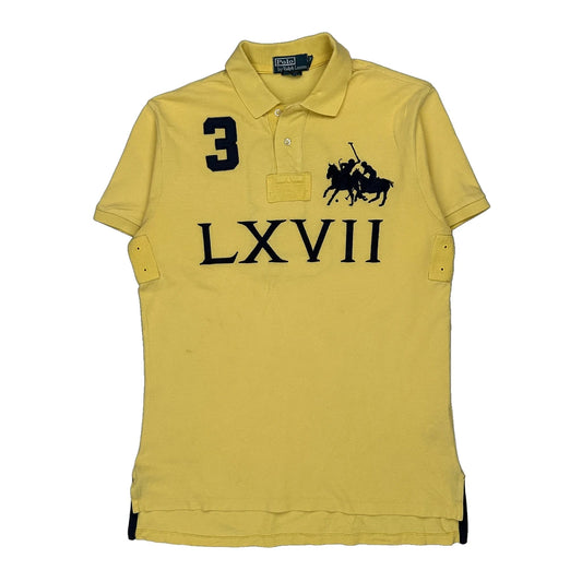 Polo By Ralph Lauren Polo Shirt - Medium Yellow Cotton