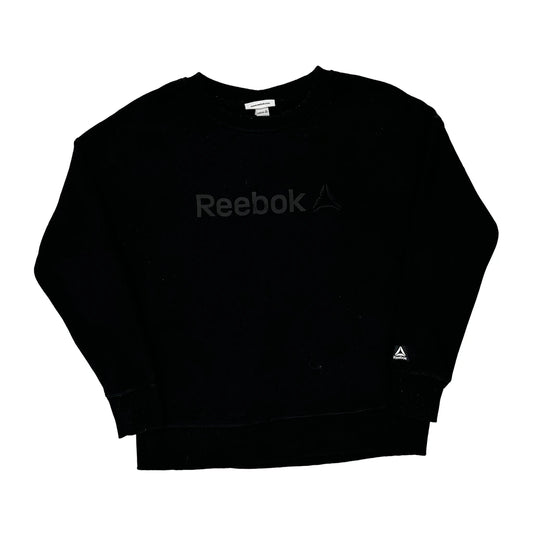 Reebok Sweatshirt - Small Black Cotton Blend