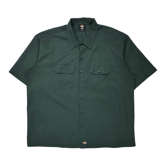 Dickies Short Sleeve Shirt - 3XL Green Cotton