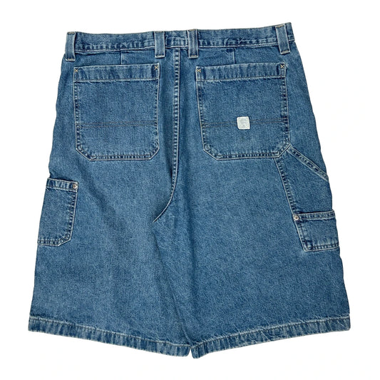 Arizona Jeans Carpenter Shorts - 35W 10L Blue Denim