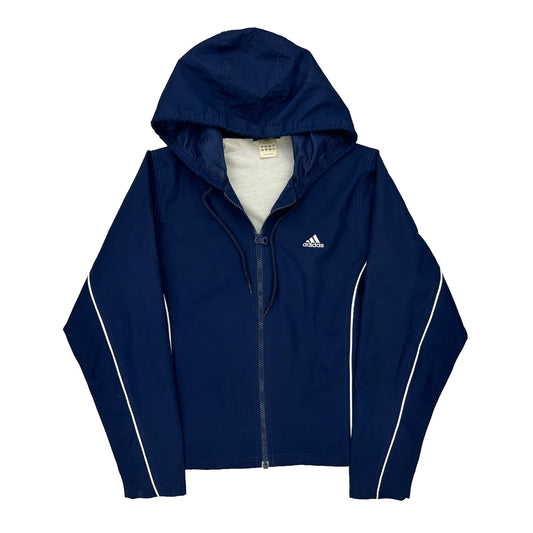 Adidas Windbreaker - Medium Blue Polyester