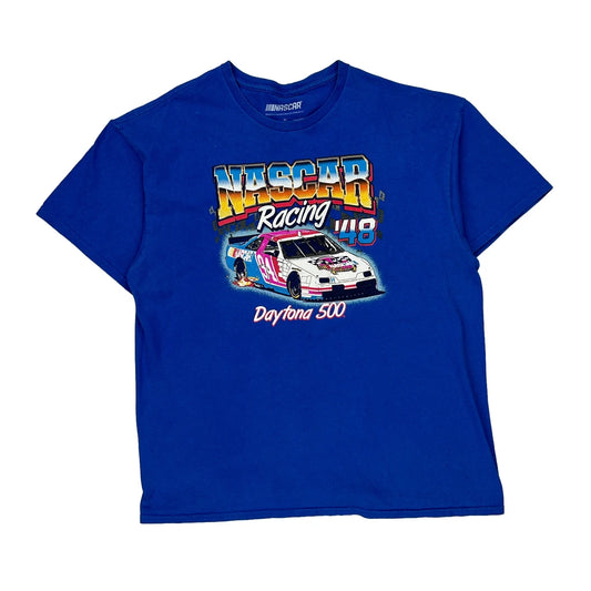 Daytona 500 Nascar Nascar T-Shirt - XL Blue Cotton