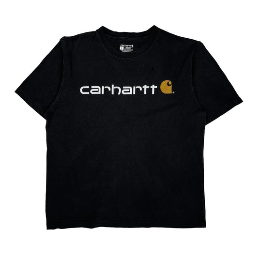 Vintage Carhartt T-Shirt - Large Black Cotton