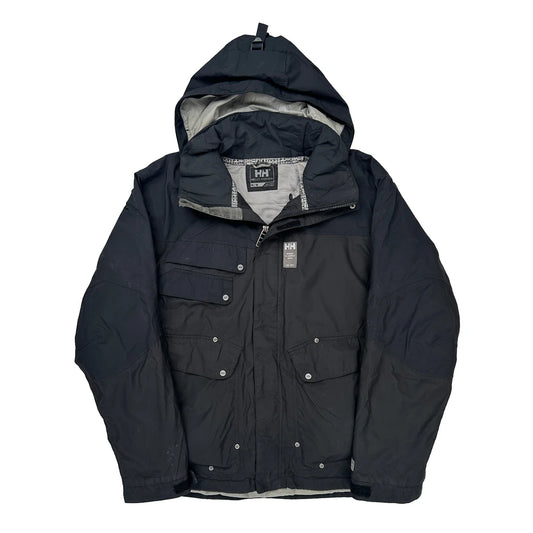 Helly Hansen Waterproof Jacket - Medium Black Polyester