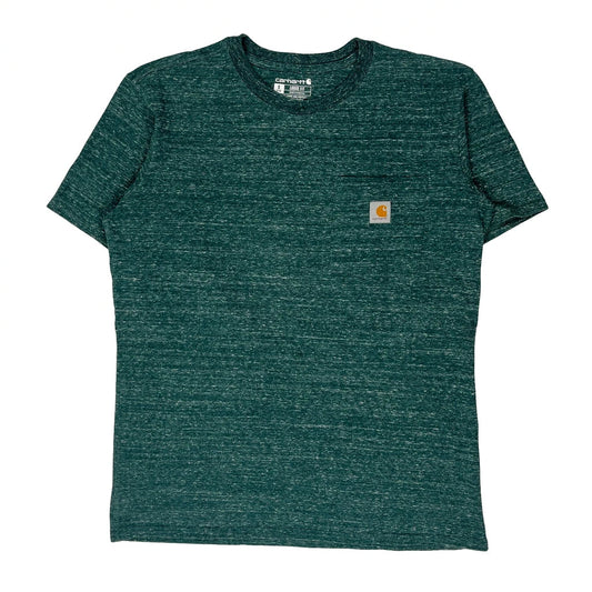 Carhartt T-Shirt - Small Green Cotton
