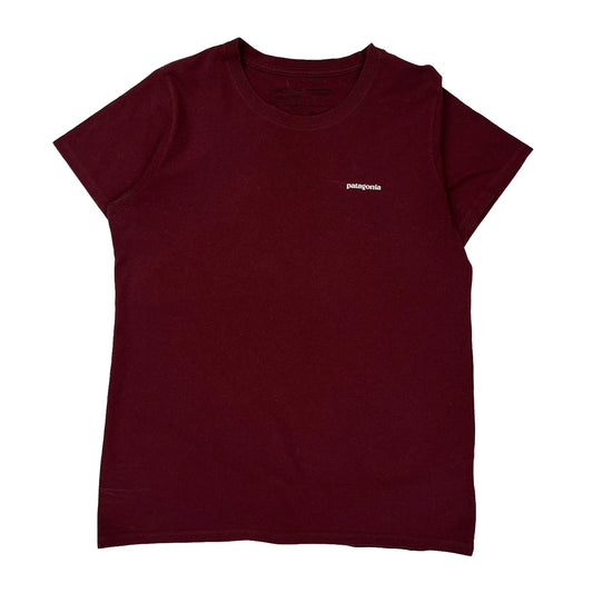 Patagonia Graphic T-Shirt - Large Burgundy Cotton