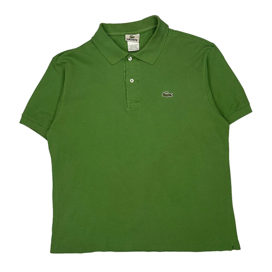 Lacoste Polo Shirt - Small Green Cotton