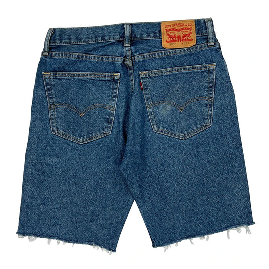 Levis Denim Shorts - 30W 11L Blue Cotton