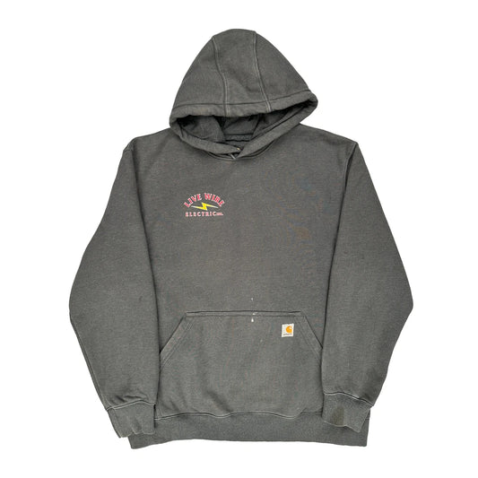 Live Wire Electric Inc. Carhartt Hoodie - XL Grey Cotton Blend
