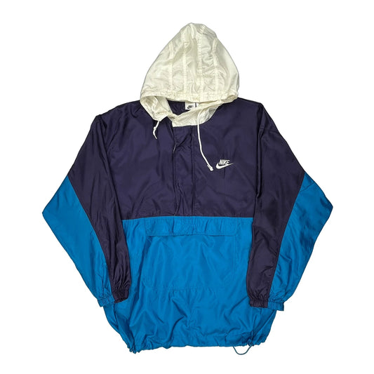 Nike Windbreaker - Large Blue Nylon
