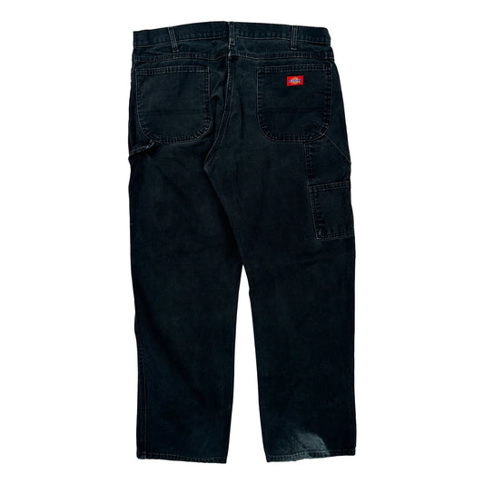 Relaxed Fit Dickies Carpenter Jeans - 37W 32L Black Cotton