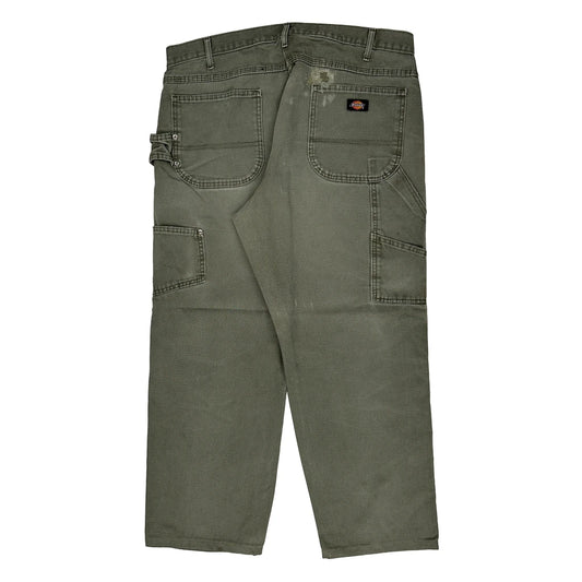 Vintage Dickies Carpenter Trousers - 34W 29L Grey Cotton