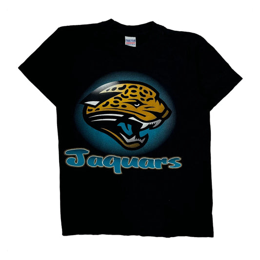 Vintage Jaguars True Fan Single Stitch T-Shirt - Medium Black Cotton