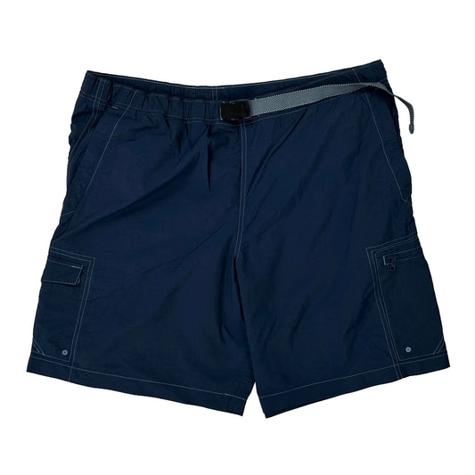 Vintage Columbia Cargo Shorts - Large Blue Nylon