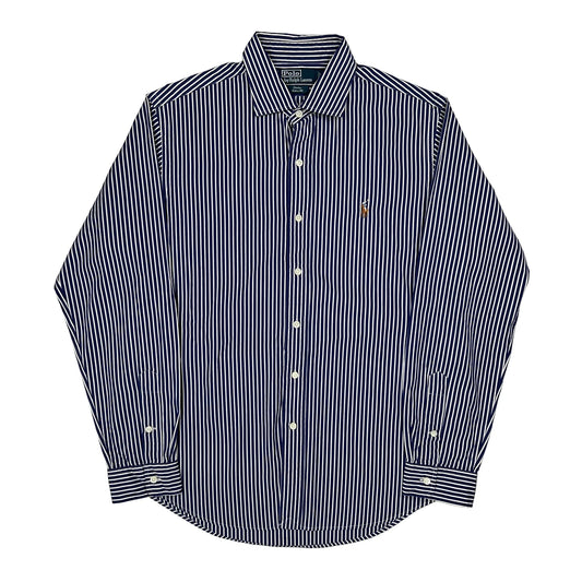 Polo By Ralph Lauren Striped Shirt - Large Blue Cotton
