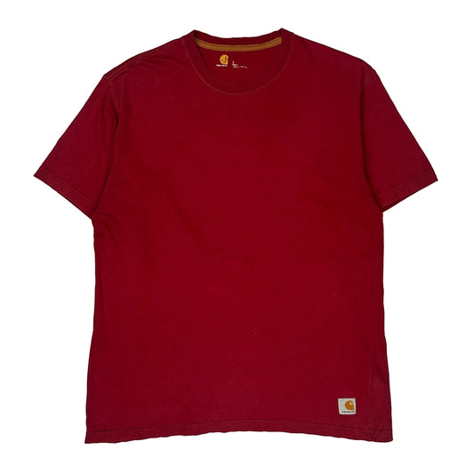Carhartt T-Shirt - Large Red Cotton
