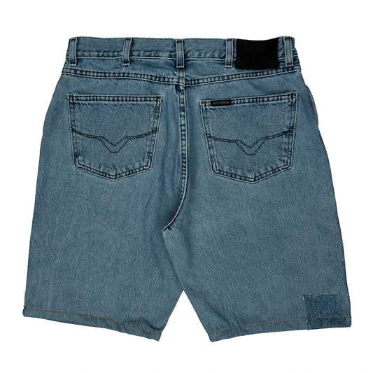 Harley Davidson Denim Shorts - 33W 10L Blue Denim