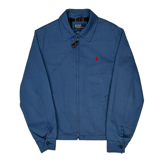 Vintage Polo By Ralph Lauren Harrington Jacket - Small Blue Cotton