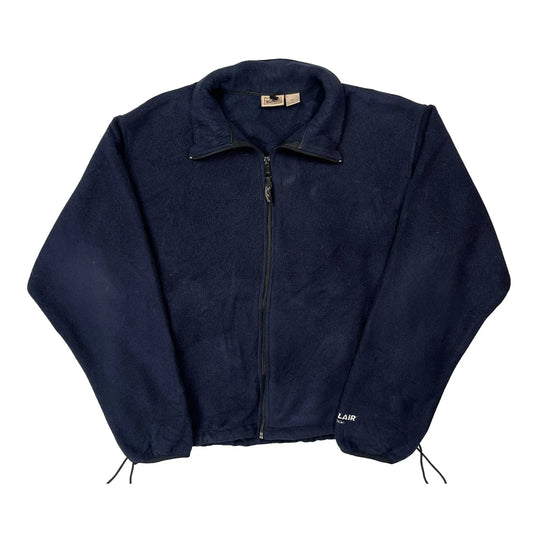 Vintage Woolrich Fleece Jacket - Large Navy Polyester