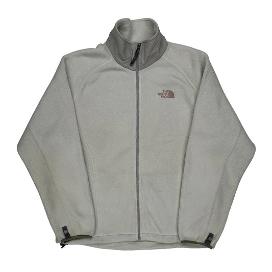 The North Face Fleece Jacket - Large Cream Polyester