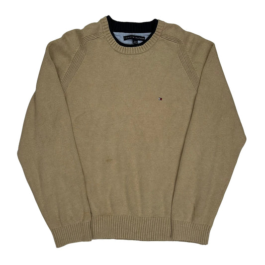 Vintage Tommy Hilfiger Jumper - XL Beige Cotton