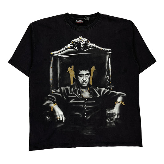 Scarface Graphic T-Shirt - 2XL Black Cotton