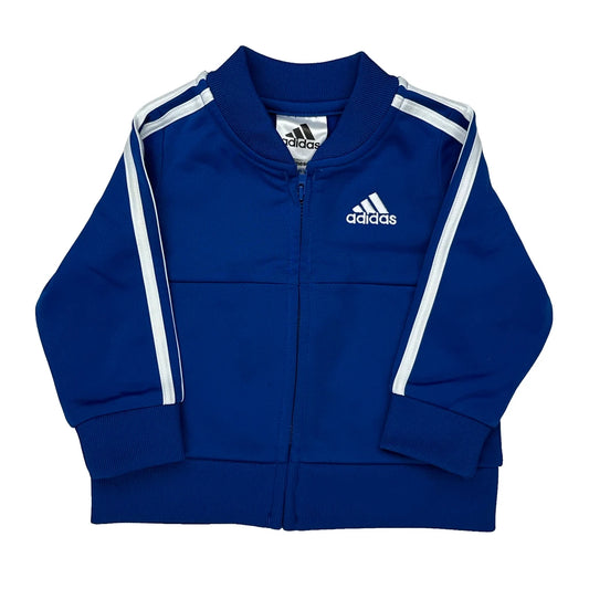 Vintage Age 6 Months Adidas Track Jacket - 2XS Blue Polyester