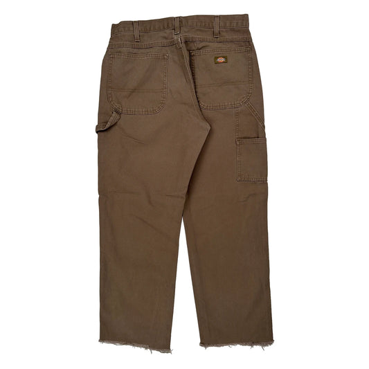 Vintage Dickies Carpenter Trousers - 32W 30L Brown Cotton