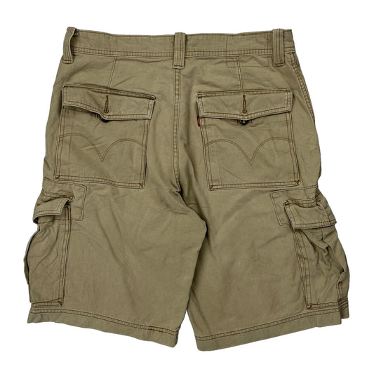 Levis Cargo Shorts - 32W 11L Beige Cotton
