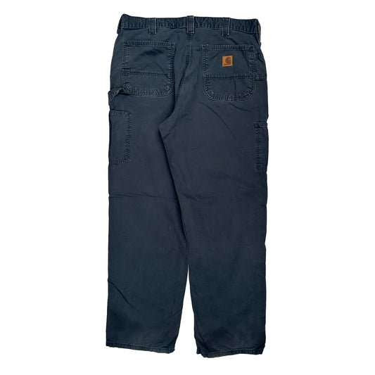 Carhartt Carpenter Trousers - 35W 32L Navy Cotton
