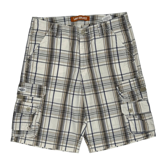 Lee Checked Cargo Shorts - 33W 10L Multicoloured Cotton