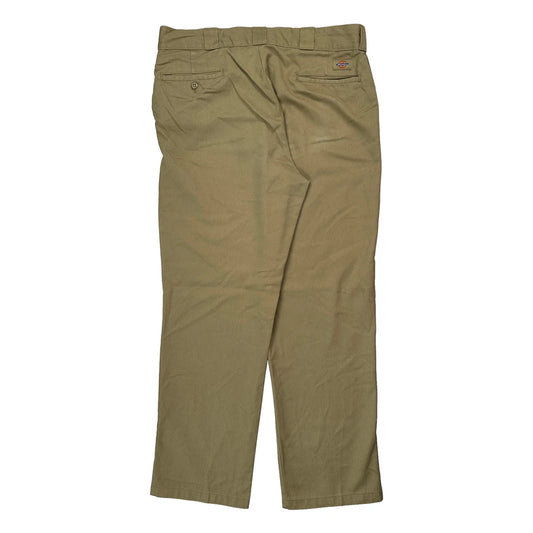 Dickies Trousers - 34W 31L Khaki Cotton