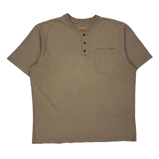 Carhartt T-Shirt - Large Brown Cotton