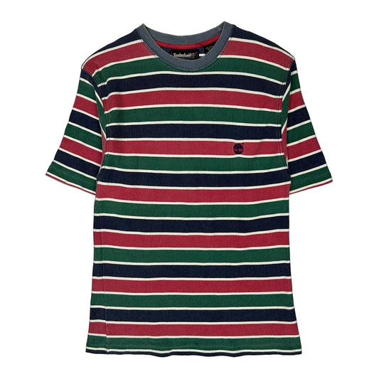 Timberland Striped T-Shirt - Large Multicoloured Cotton