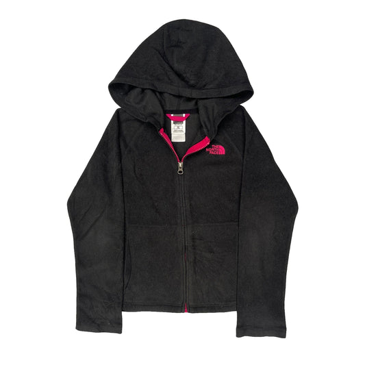 Vintage Age 7-8 The North Face Hoodie - Small Black Polyester
