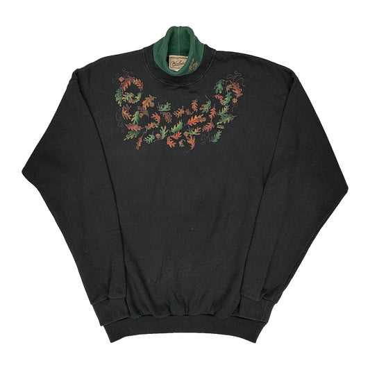 Vintage Woolrich Sweatshirt - XL Black Cotton