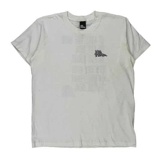 No Fear T-Shirt - Large White Cotton