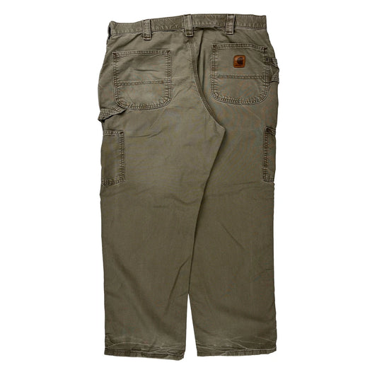 Carhartt Carpenter Trousers - 36W 29L Khaki Cotton