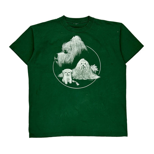 Unbranded Single Stitch T-Shirt - XL Green Cotton