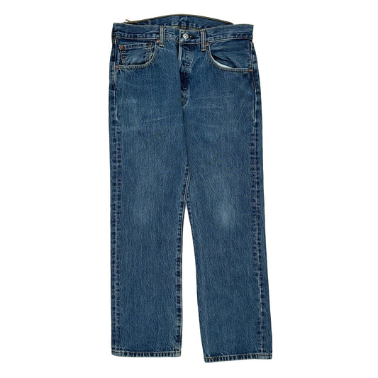 501 Levis Jeans - 30W 28L Blue Cotton