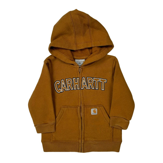 Vintage Age 12 Months Carhartt Hoodie - 2XS Brown Cotton