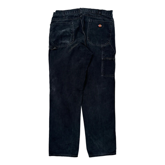 Dickies Carpenter Trousers - 34W 30L Black Cotton