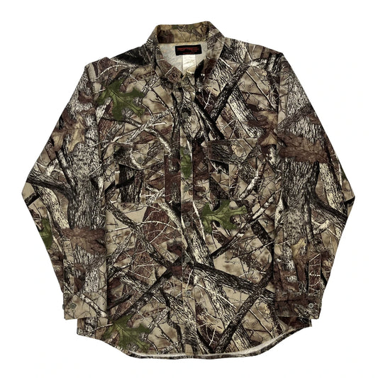 True Timber Flannel Shirt - Large Camo Cotton Blend