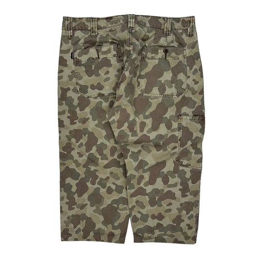 Vintage Stussy Camo Cargo Shorts - 34W 10L Camo Cotton