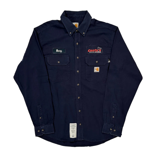 Cosmos Energy Logo Carhartt Shirt - Medium Navy Cotton Blend