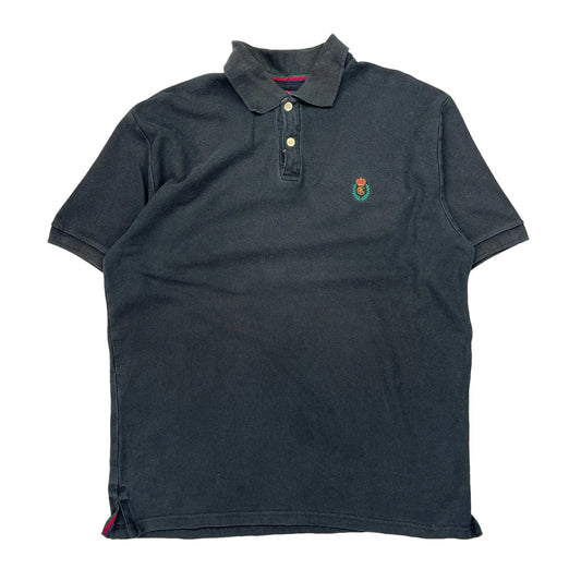 Chaps Ralph Lauren Polo Shirt - Large Black Cotton