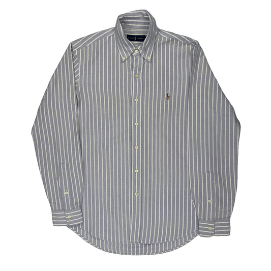 Ralph Lauren Striped Shirt - Small Blue Cotton